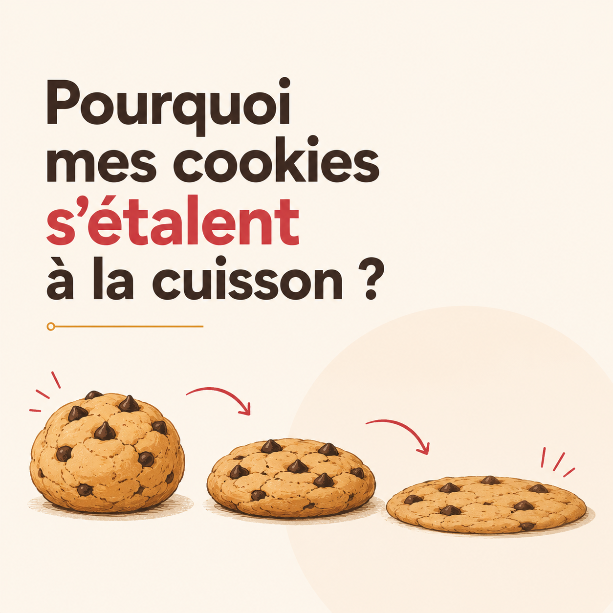 Pourquoi mes cookies s’étalent à la cuisson ?