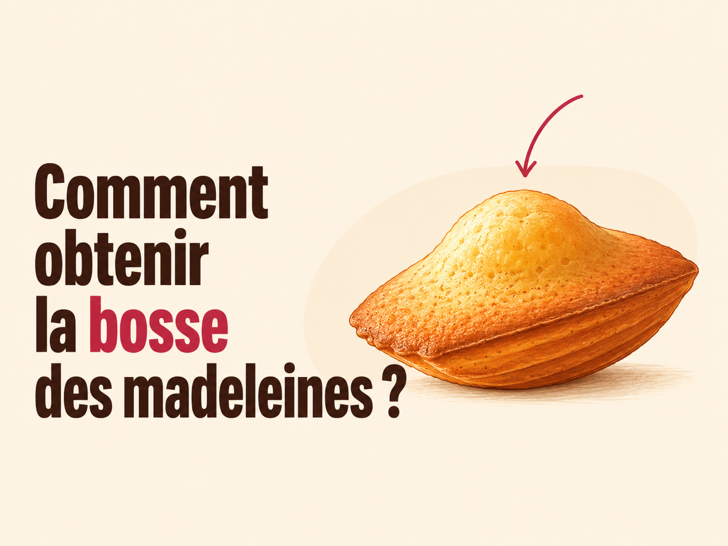 Article Comment obtenir la bosse des madeleines ?