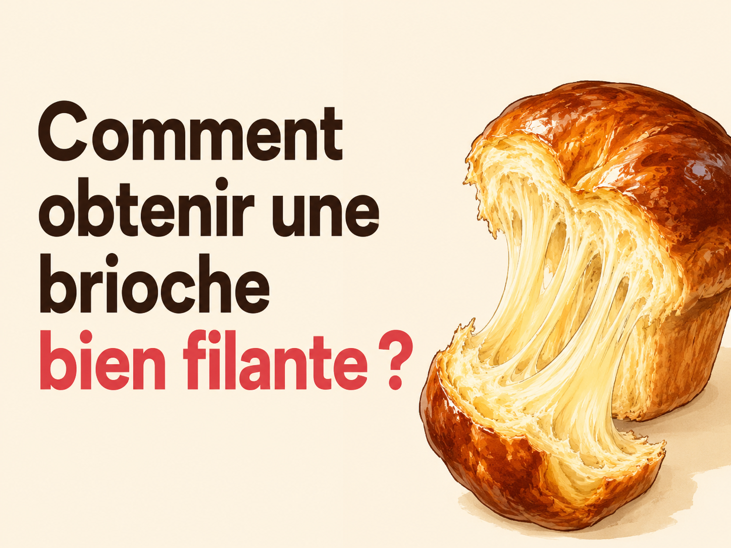 Article Comment obtenir une brioche bien filante ?