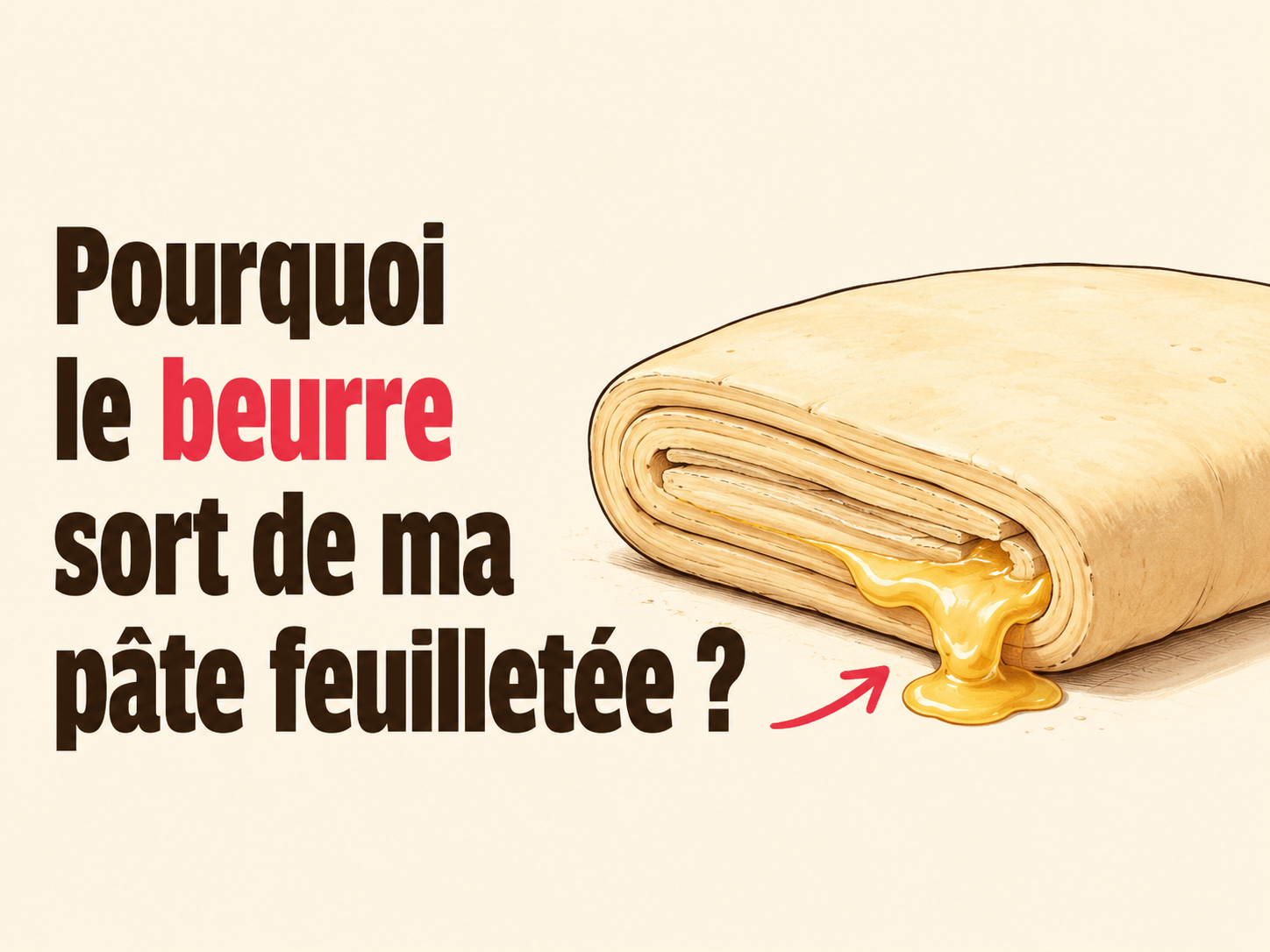 Pourquoi le beurre sort de ma pâte feuilletée ?